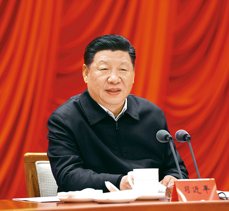 　　2019年1月21日，省部級主要領(lǐng)導(dǎo)干部堅持底線思維著力防范化解重大風(fēng)險專題研討班在中央黨校開班。中共中央總書記、國家主席、中央軍委主席習(xí)近平在開班式上發(fā)表重要講話。 新華社記者 饒愛民/攝
