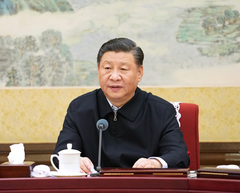 12月26日至27日，中共中央政治局召開“不忘初心、牢記使命”專題民主生活會(huì)，中共中央總書記習(xí)近平主持會(huì)議并發(fā)表重要講話。新華社記者 李學(xué)仁 攝