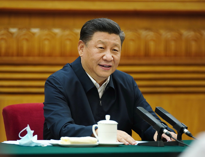 7月21日，中共中央總書記、國家主席、中央軍委主席習(xí)近平在京主持召開企業(yè)家座談會并發(fā)表重要講話。新華社記者 鞠鵬 攝